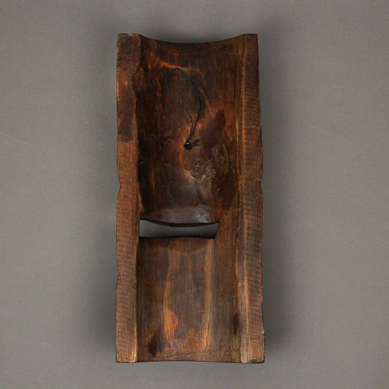 12 Inch Hand Carved Wooden Surfer Tiki Masks Wall Hanging Beach Home Decor Set image number 5