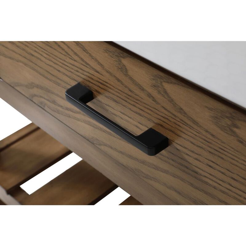 Elegant Kitchen and Bath 42 inch Single bathroom vanity in driftwood