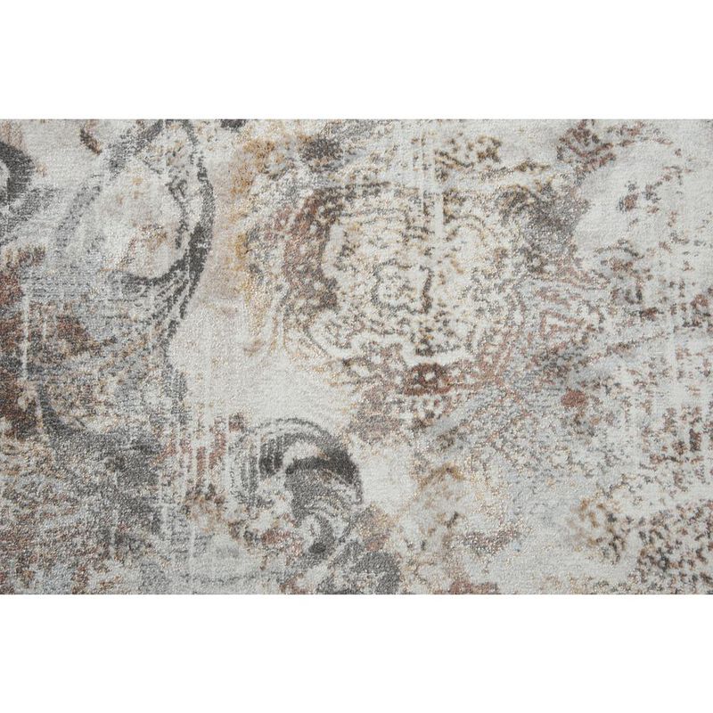 Power Loomed Cut Pile Polypropylene/ Polyester Rug, 2'7" x 8'