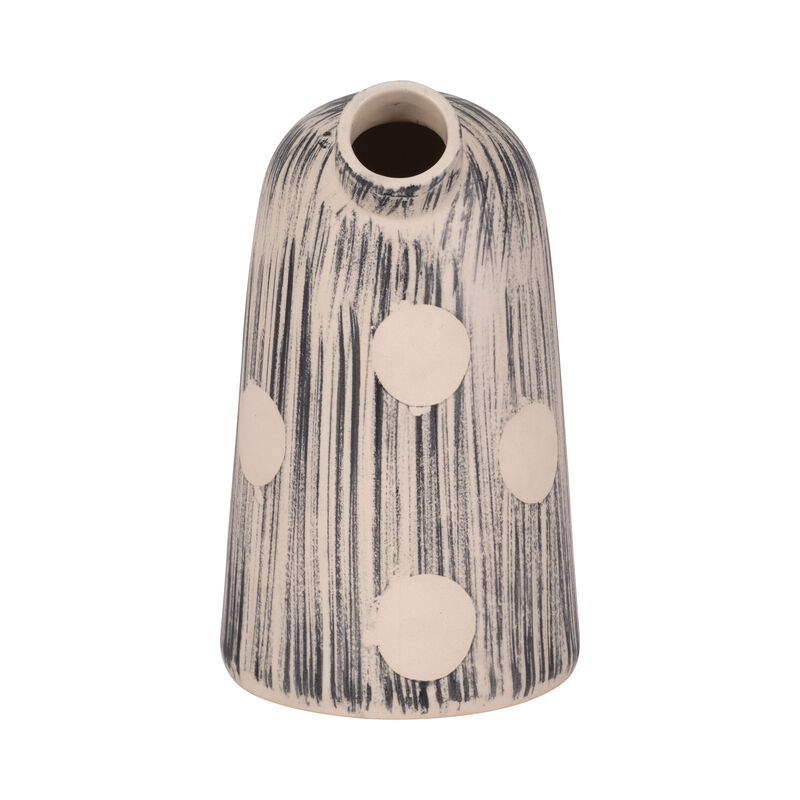11" Striped Polka Dot Vase image number 3