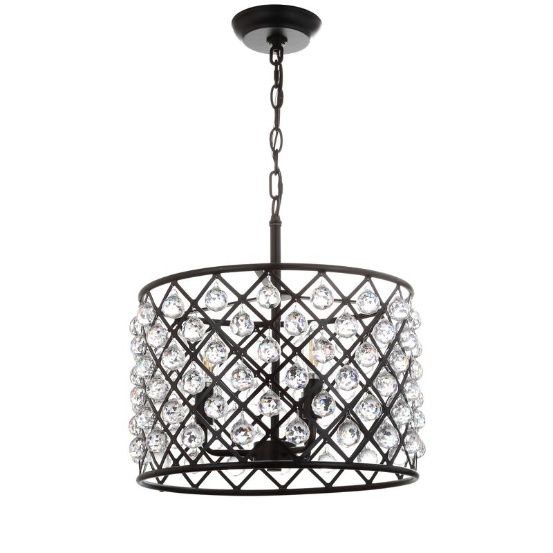 Gabrielle Crystal/Metal LED Pendant