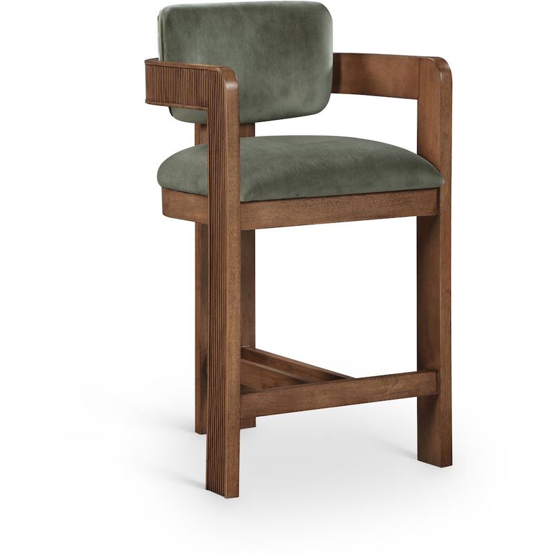 Meridian Furniture Sacha Velvet Stool