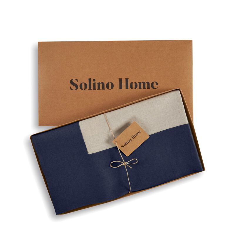 Solino Home 100% Pure Linen Tablecloth - Contempo