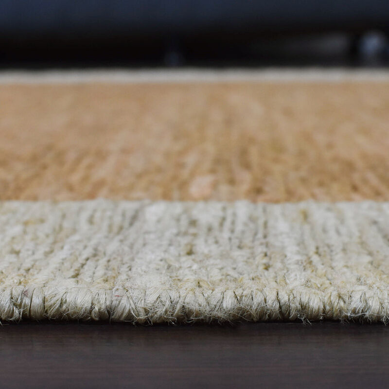 HAND KNOTTED SUMAK JUTE ECO-FRIENDLY Contemporary AREA RUGS  - Rectangle Shape, Contemporary, High Pile, Natural Fiber, Outdoor Indoor Handmade Area Rugs (J00009) image number 5