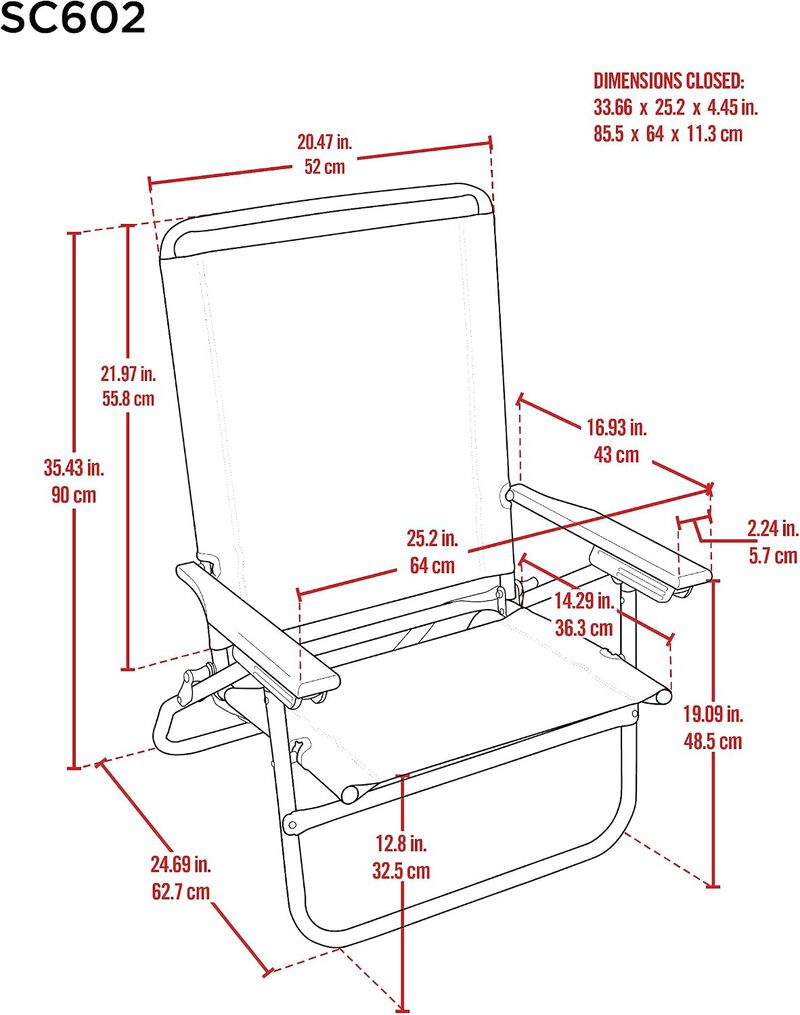 Tommy Bahama 2 x 2 x 3 ft Multi Easy In-Easy Out&reg; Chair image number 2