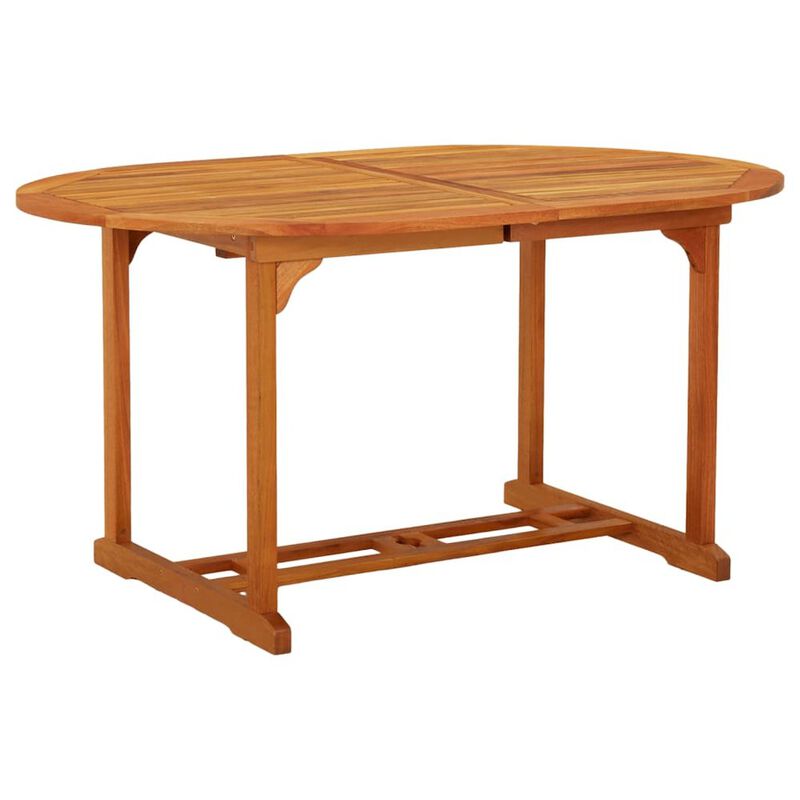 Garden Table Reddish-brown Solid eucalyptus wood Medium