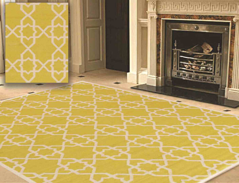 Pasargad Home Kilim Hand-Woven Lamb's Wool Area Rug, 6'0" X 9'0", Gold image number 1