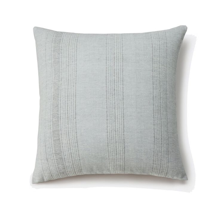 Handwoven Cotton Throw Pillow with Insert | 20" &times; 20" | Foundation | Whipped Cream
