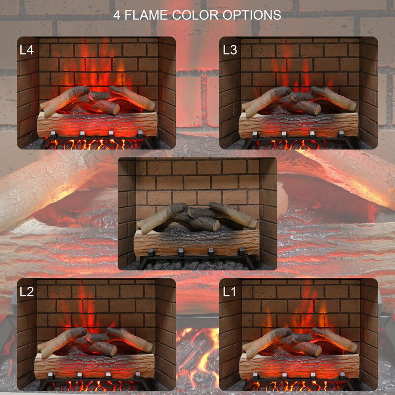 36 inch Infrared Electric Fireplace with Removable Trim kit Insert, Touch Panel Home Decor Heater image number 3