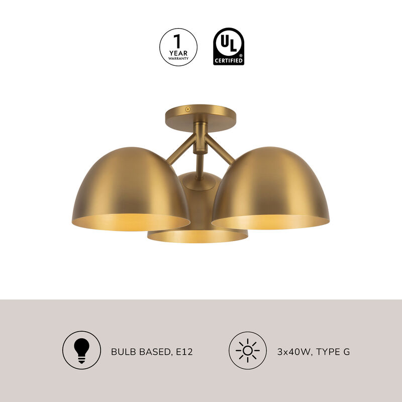 Fosso 17 in Semi Flush Mount image number 8