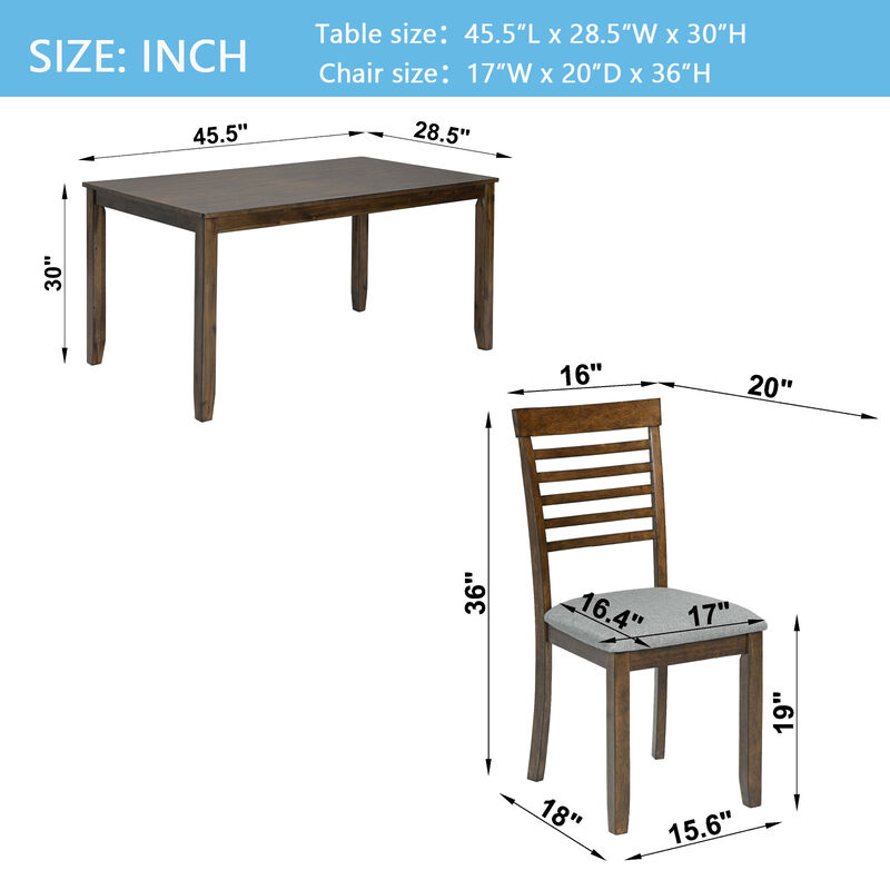Befrig 5‑Piece Farmhouse Dining Set image number 9