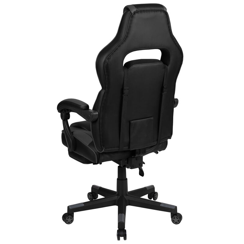 X40 Gaming Chair Racing Ergonomic Computer Chair with Fully Reclining Back/Arms, Slide-Out Footrest, Massaging Lumbar - / image number 7