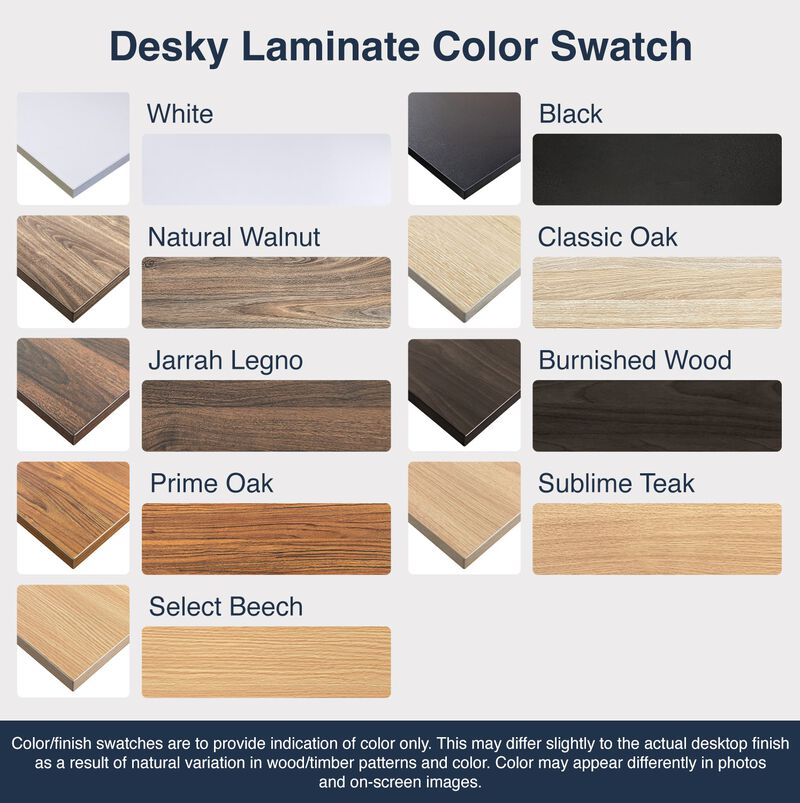 Desky Dual Laminate Sit Stand Desk image number 7