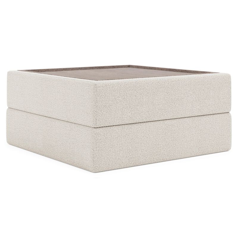 Vista Fabric Ottoman image number 0