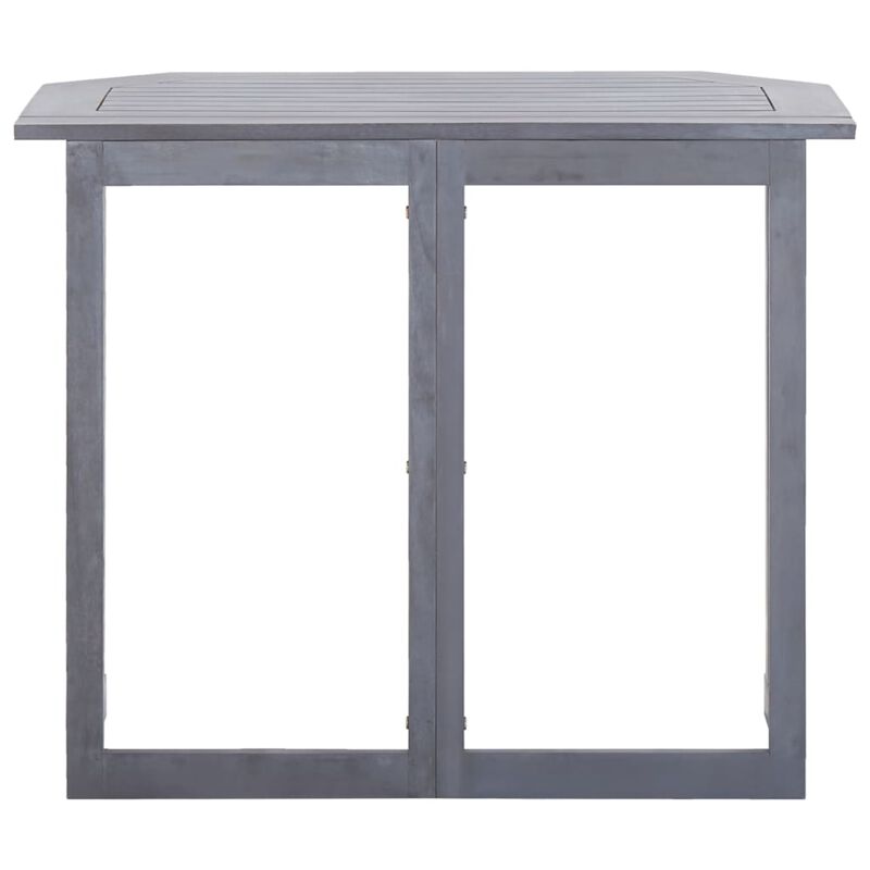 vidaXL Folding Balcony Table 35.4"x19.7"x29.1" Solid Acacia Wood