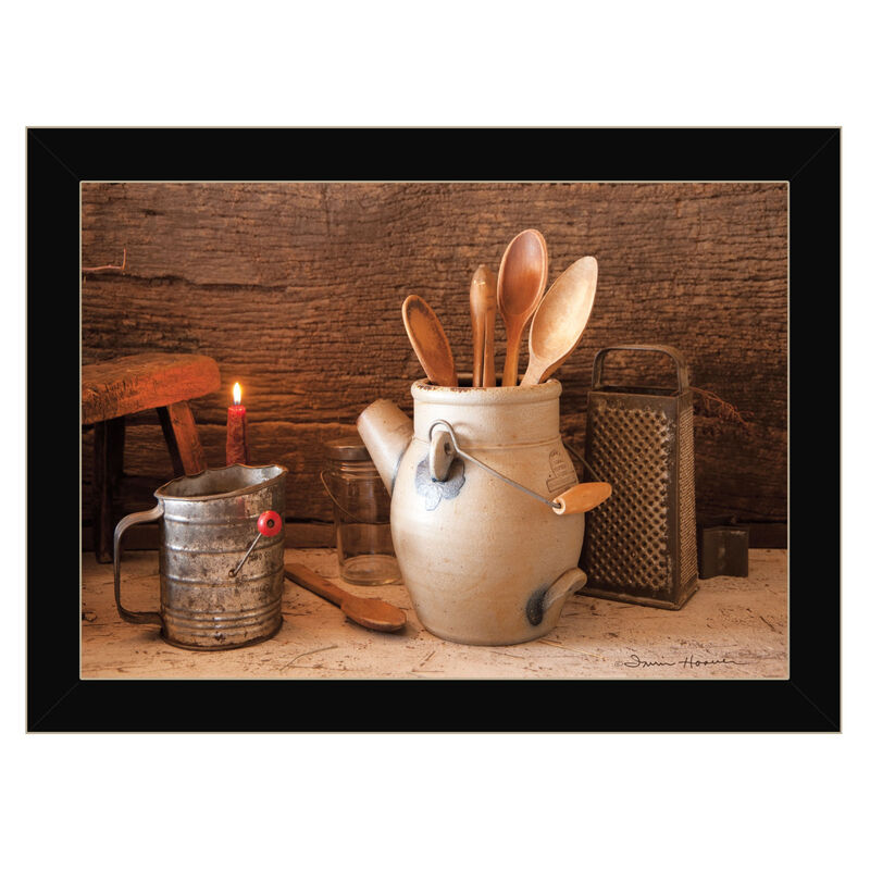 HomeRoots Grandmas Kitchen Tools 1 Framed Print Kitchen Wall Art image number 0