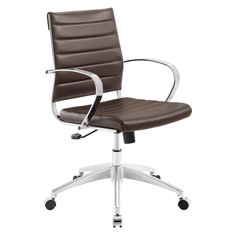Modway Furniture - Jive Mid Back Office Chair Brown image number 3