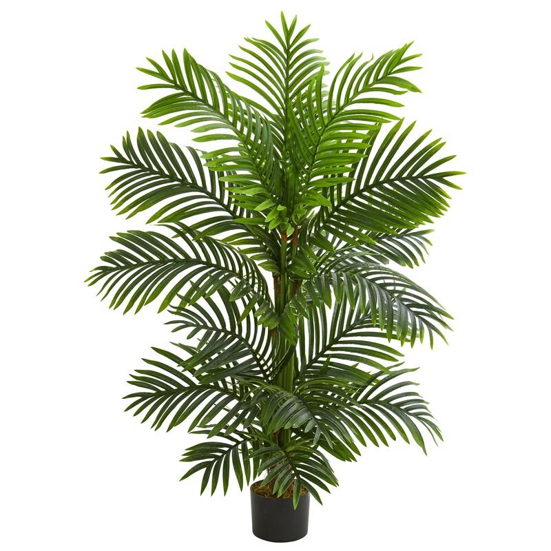 Hivvago 4 Feet Bamboo Palm Artificial Tree