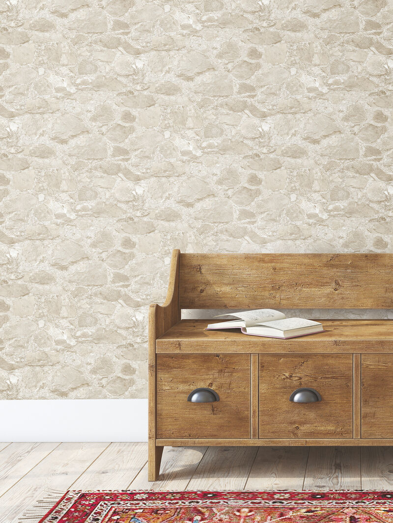 Field Stone Beige Wallpaper image number 2