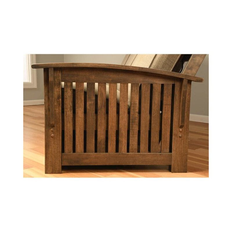 Washington Queen Frame-Rustic Walnut Finish-Oregon Trail Java Mattress image number 4