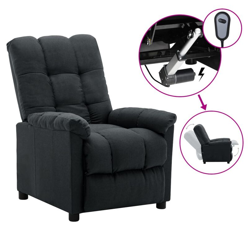 Recliner Dark Gray Fabric