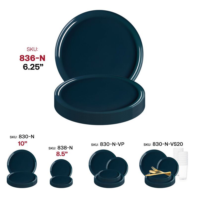 6.25" Flat Round Plastic Pastry Plates (240 Plates) image number 5