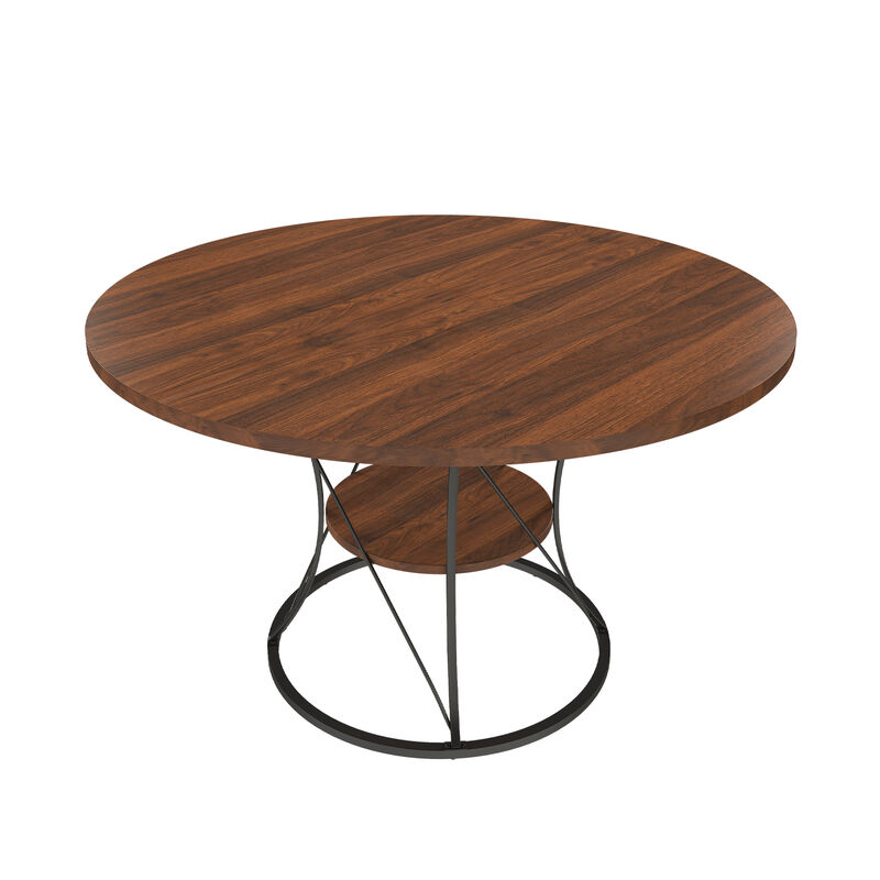 Lefbod Industrial Expandable Round Dining Table image number 0