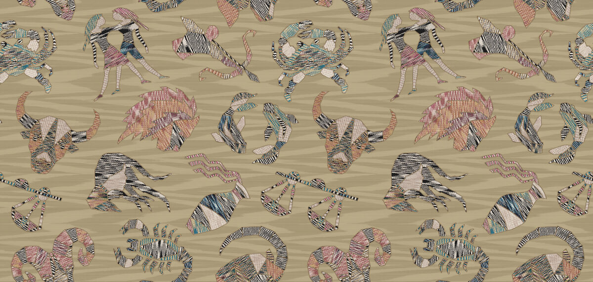 Constellations Gold Wallpaper
