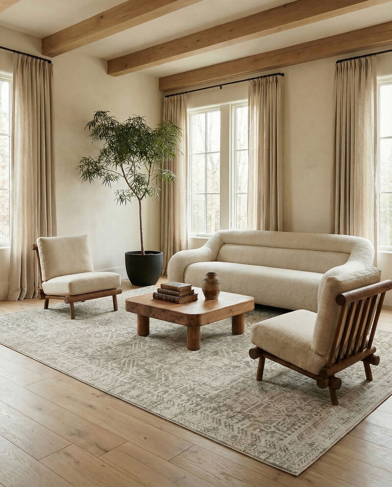 Serenita Lumina Feather Gray 6'X9' Rug image number 5