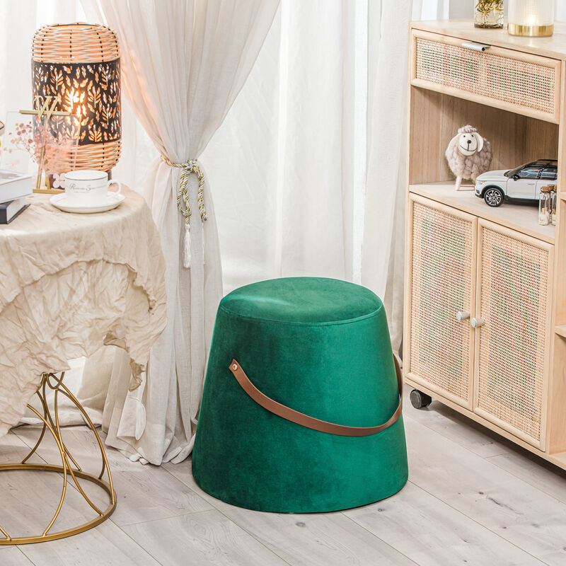 Living Room Pouf with Handle