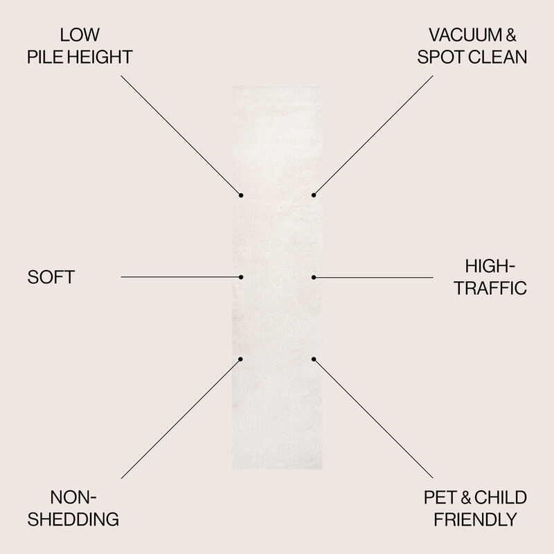 Haze Solid Low Pile Area Rug