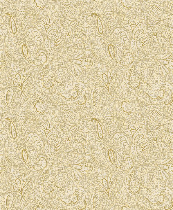 Elegance Paisley Trellis Gold Wallpaper 11302