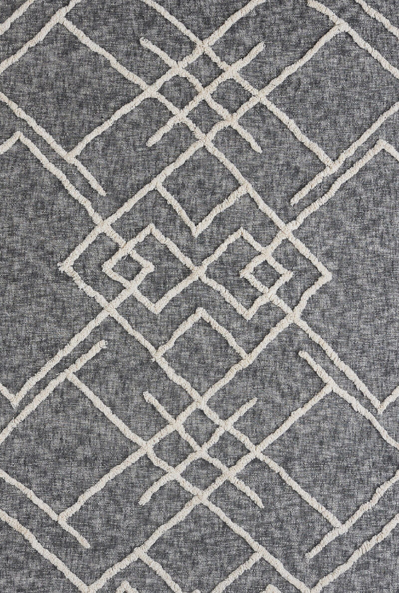 Stylish Cotton Coverlet with Geometric Pattern and Fringe Trim for Cozy Decor