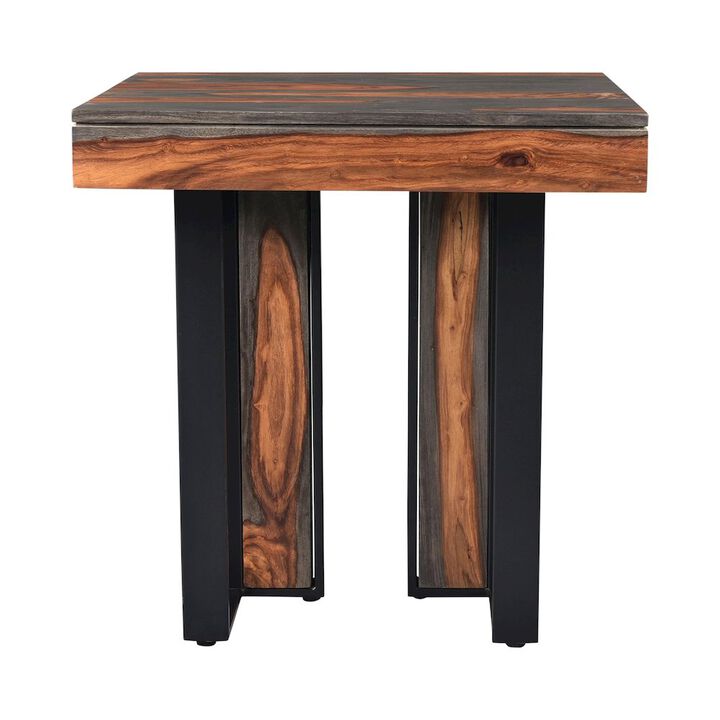 World Interiors Summit 26" End Table in Capri Sheesham