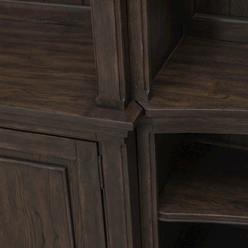 Liberty Furniture Paradise Valley Entertainment Center with Piers for Living Room - Saddle Brown image number 2