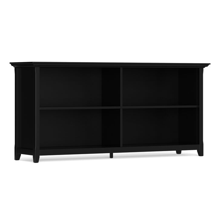 Simpli Home Amherst Low 4 Shelf Bookcase