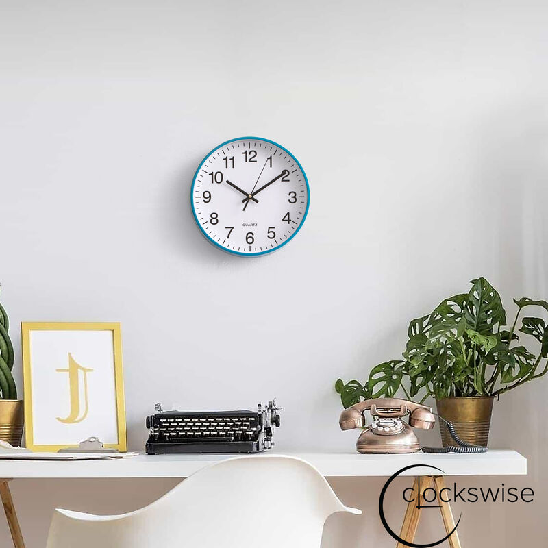 Clockswise Blue 10-In Analog Clock