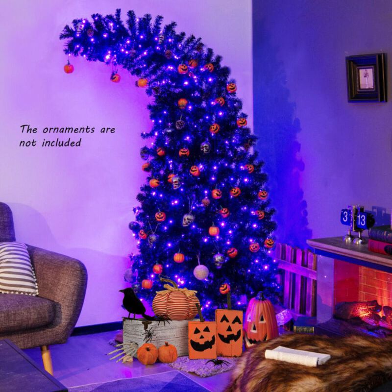 Hivvago Pre-Lit Halloween Tree 8 Flash Modes with 400 Lights