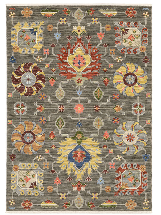 Lucca 3'3" x 5' Grey Rug
