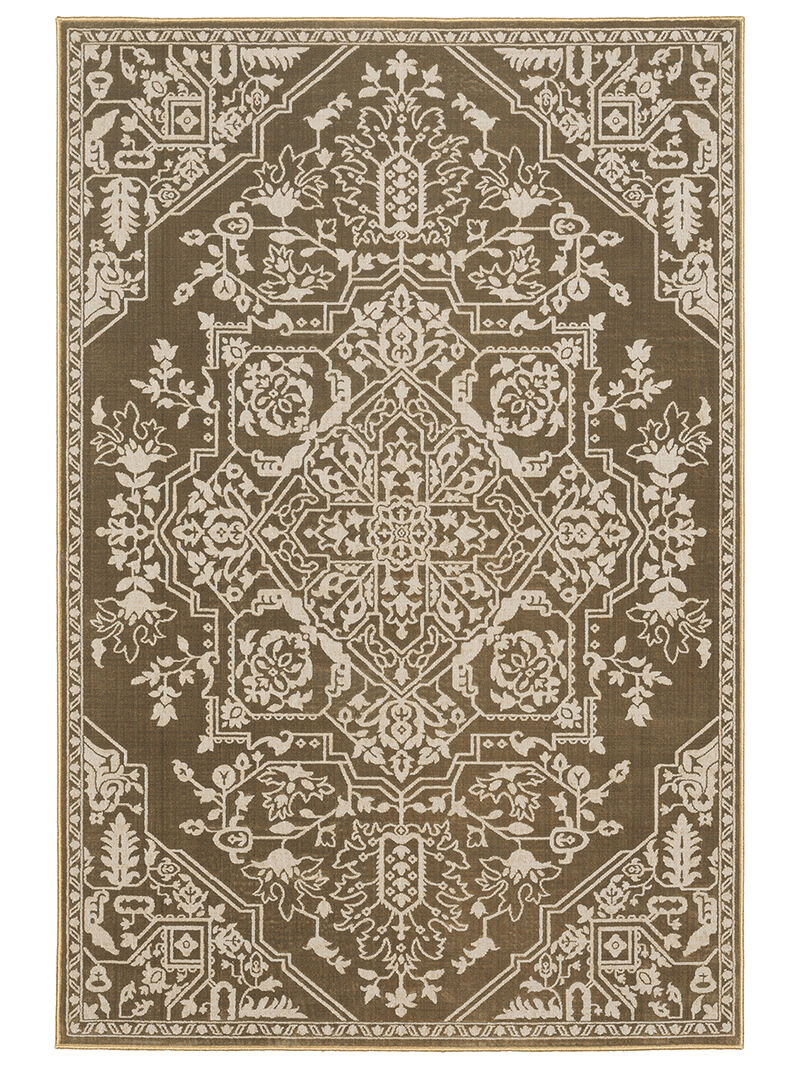 Intrigue 5'3" x 7'6" Gold Rug image number 0