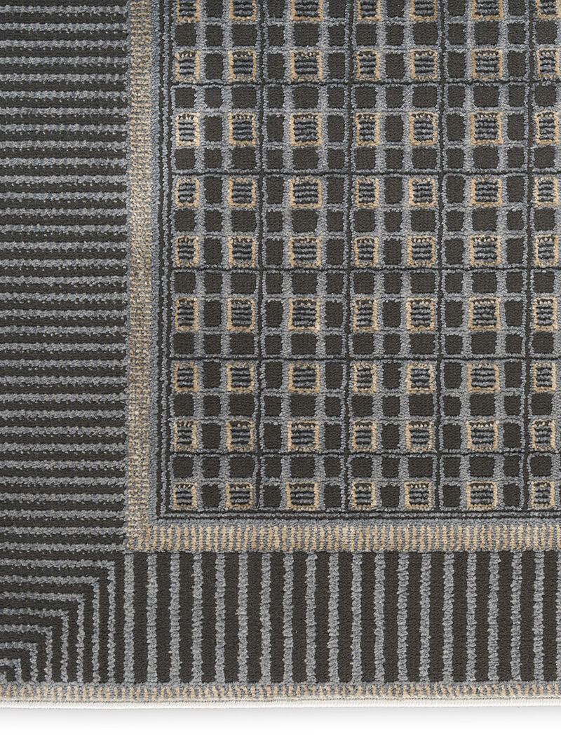 Nordic NRC03 Black/Taupe 4' x 6' Rug