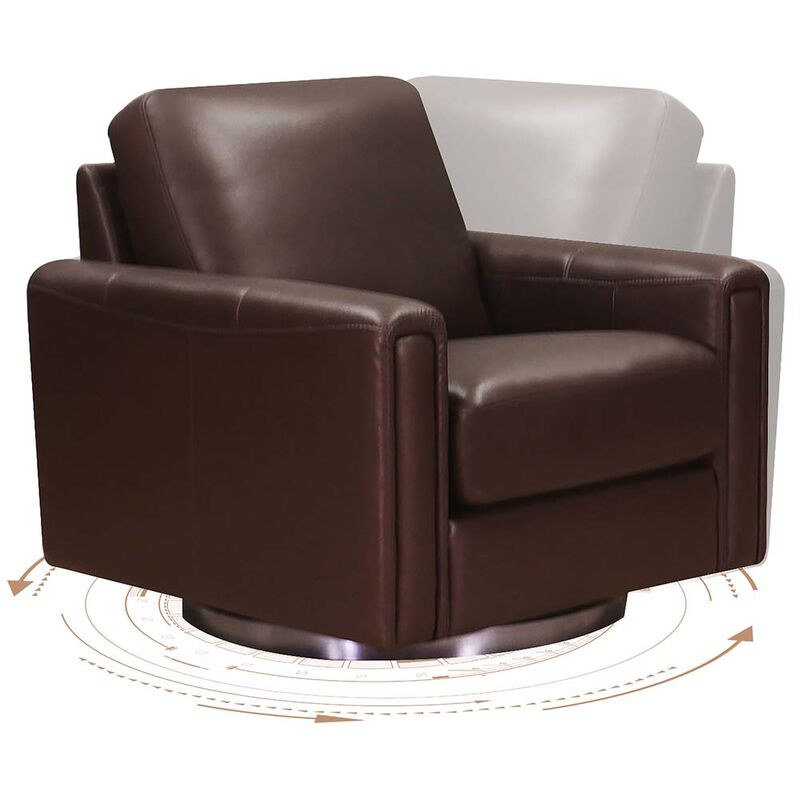Hayward Swivel Leather Chair