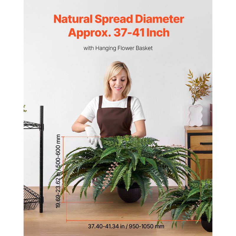 Large Artificial Fern Plant with Natural Spread, Hanging Faux Greenery for Indoor Outdoor Decoration image number 4