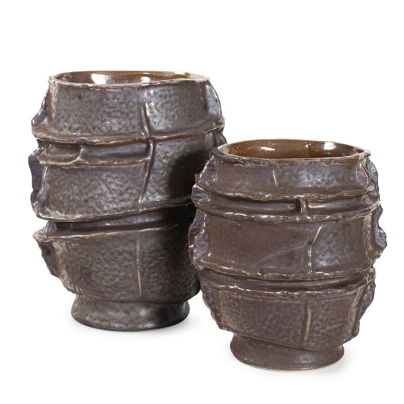 Howard Elliott Fossil Ridge Vase Large image number 5