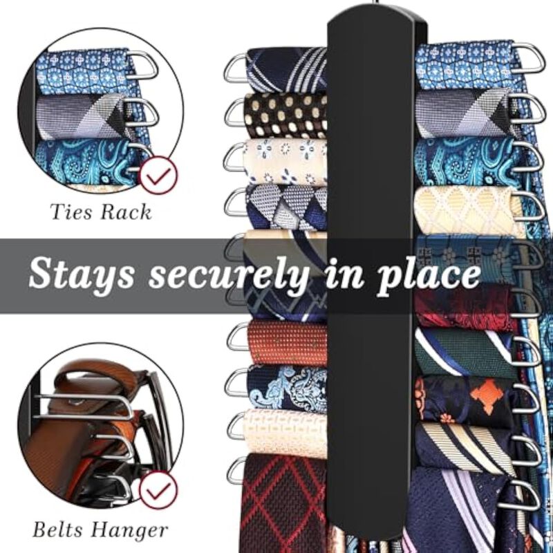 2-Pack Tank Top Hangers | 40 Hooks Large Capacity Bra Hanger for Closet Organizer image number 3