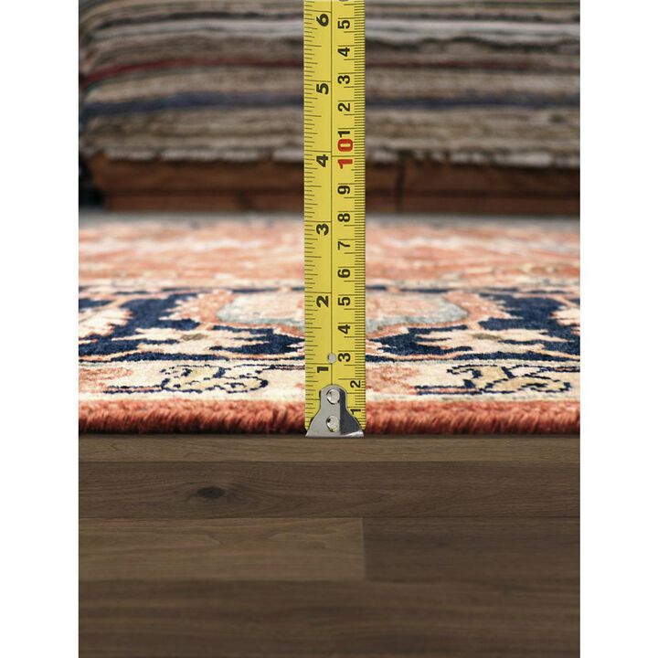 Pasargad Home Serapi Hand-Knotted Rust Lamb's Wool Area Rug