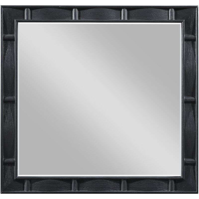 Meridian Furniture Weave Black Mirror