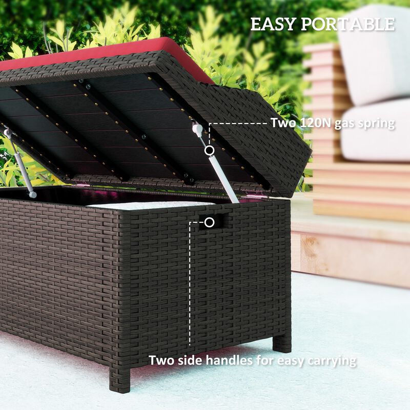 Rattan Storage Box For Patio Storage Purpose image number 3