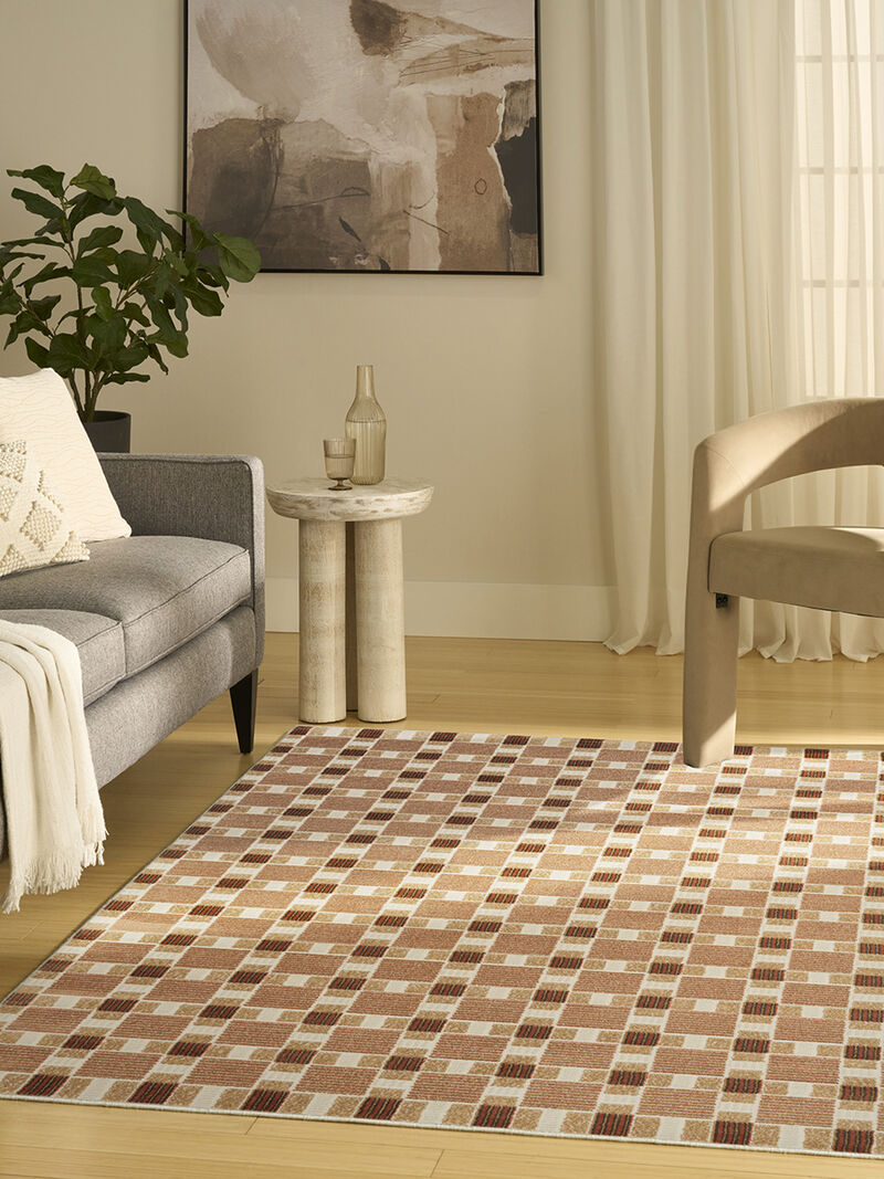 Nordic NRC14 Rust 5' x 7' Rug