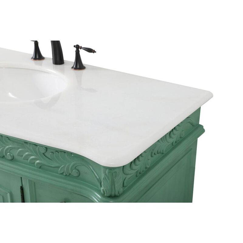 Elegant Kitchen and Bath 48 inch Single bathroom vanity in vintage mint